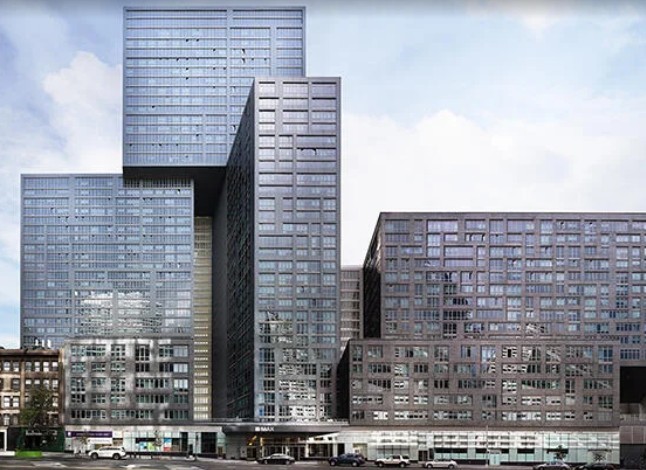 606W57, residential building interior, New York, New York, designed as part of the creative team at Rockwell Group