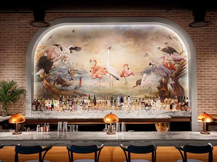 Allelo, restaurant interior, St. Petersburg, Florida, designed as part of the creative team at AvroKO