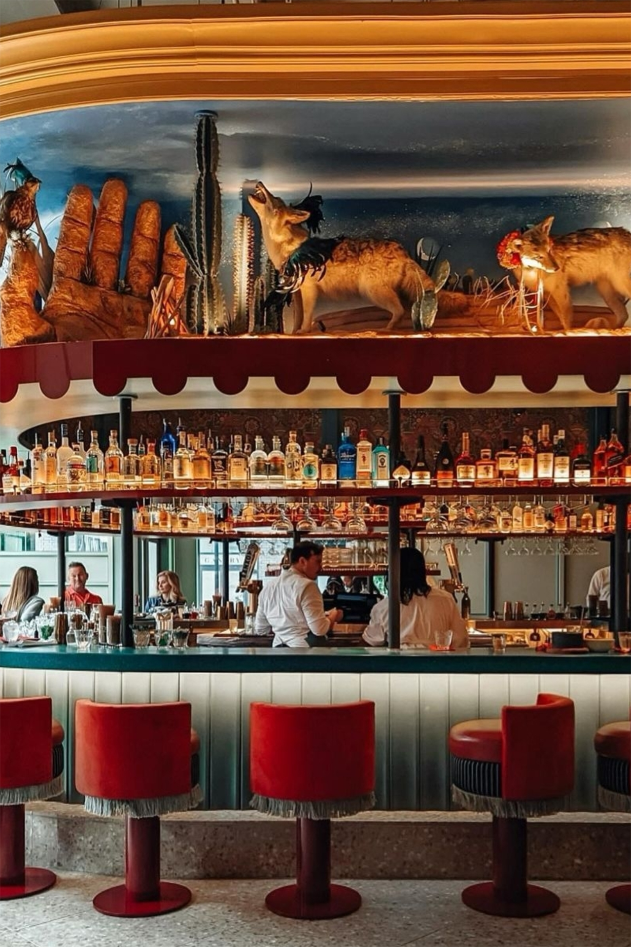 El Presidente, restaurant interior, Washington, DC, designed as part of the creative team at AvroKO