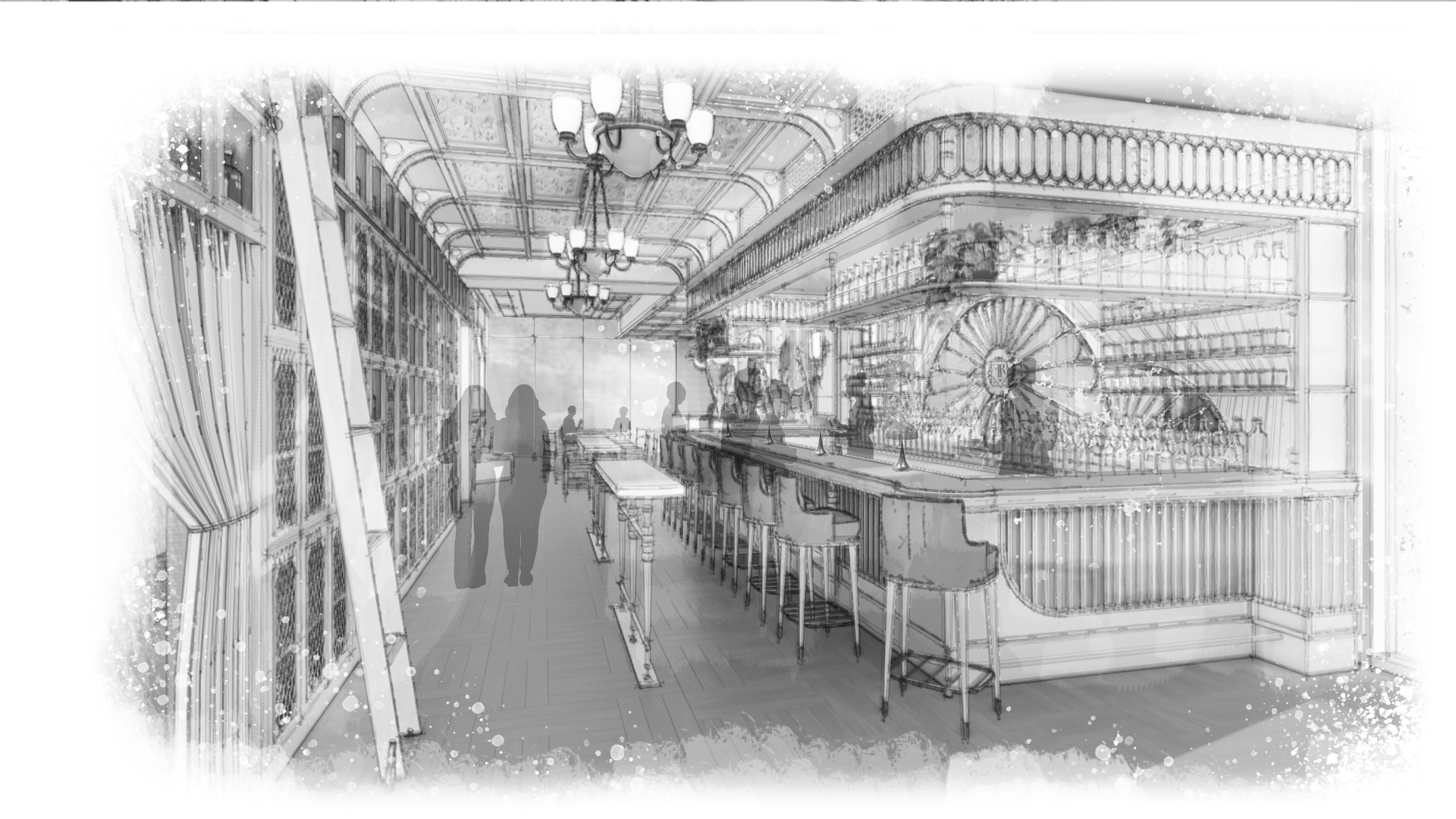 Flatiron Room Miami, restaurant interior, Miami, Florida, designed by Aprèspace. Photo 1 of 3